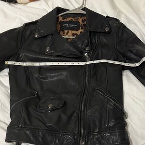 Dolce & Gabbana Black Leather Jacket